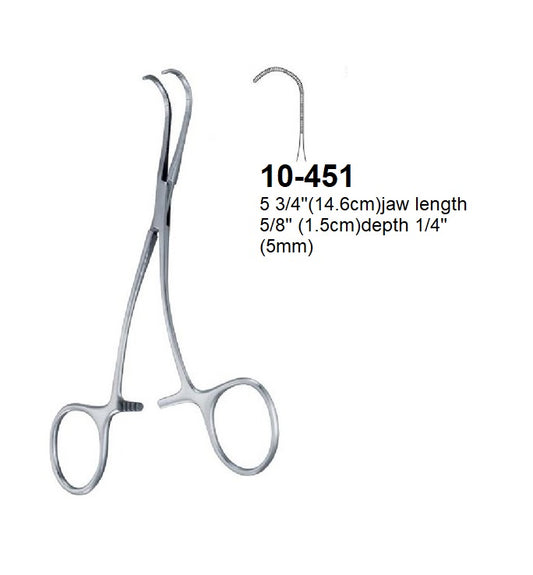 Castaneda Multipurpose Clamp & Atraumatic Cardiovascular Forceps, 10-451