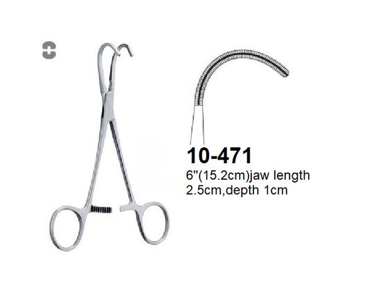 Cooley Beck Vessel Clamps & Atraumatic Cardiovascular Forceps, 10-471