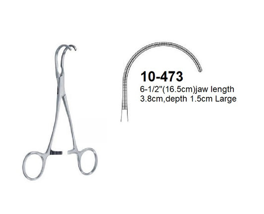 Cooley Acutely Curved Clamps & Atraumatic Cardiovascular Forceps, 10-473