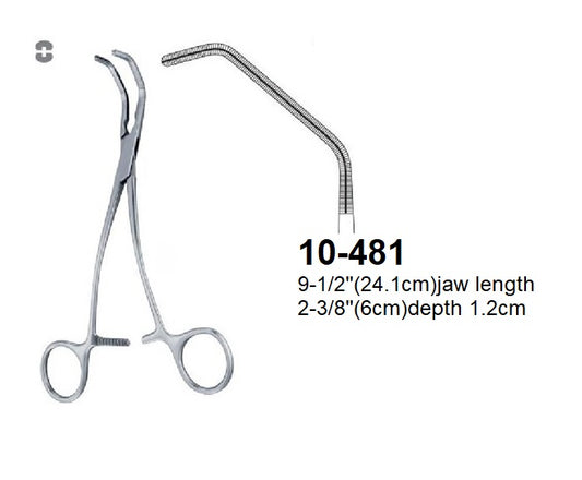 Cooley-Partial Occlusion Clamps & Atraumatic Cardiovascular Forceps, 10-481