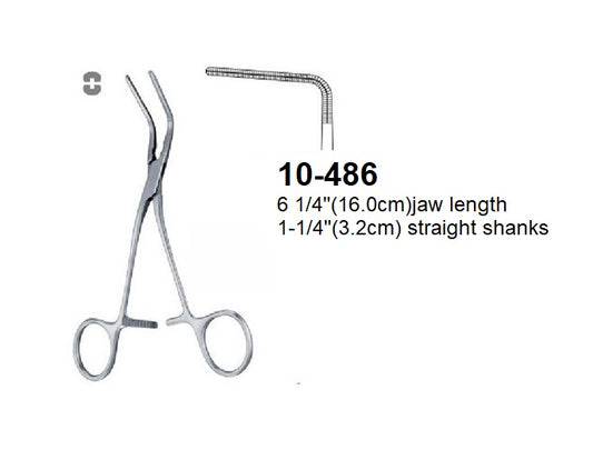 Cooley Patent Ductus Clamp & atraumatic cardiovascular forceps, 10-486