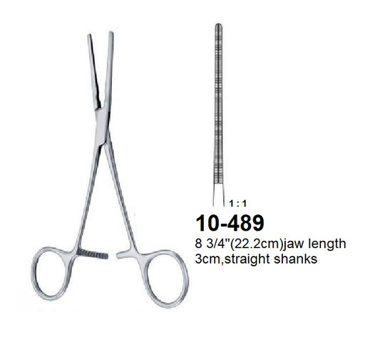 Cooley Patent Ductus Clamp & atraumatic cardiovascular forceps, 10-489