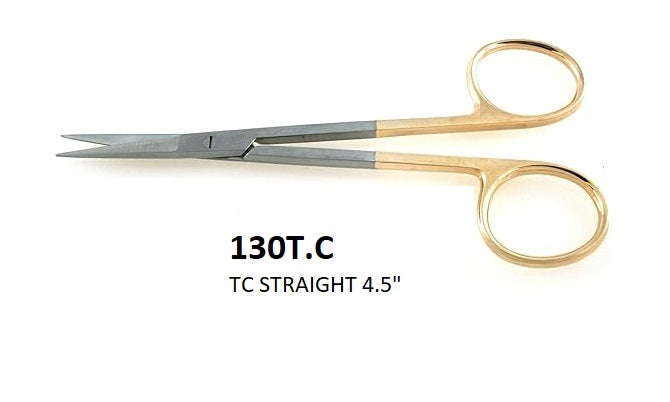 Iris Scissors, STRAIGHT 130 TC