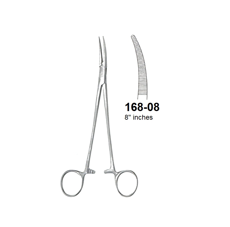 CRILE FORCEPS CURVED 168-08