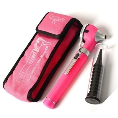 Mini F.O Otoscope With Specula set+1 Extra Bulb( Pink),  AS-1011