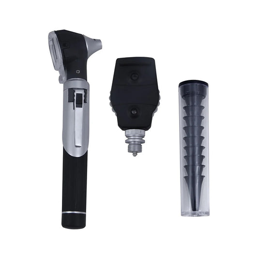 Led F.O Otoscope Ophthalmoscope+2 Extra bulb (Black),  AS-1019