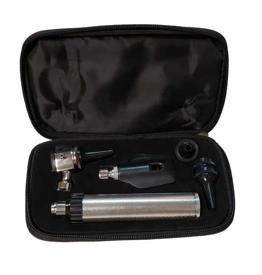 OTOSCOPE/OPTHALMO ZIPPER BLACK ( SMALL ) W/2 EXTRA BULBS, AS-1028