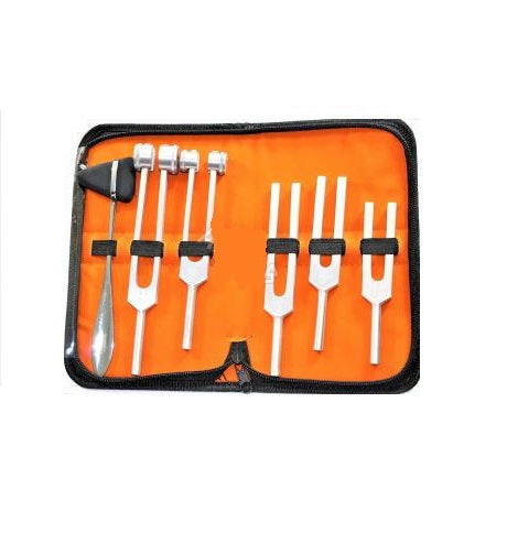 SMALL POUCH TUNING FORK SET W/TAYLOR HAMMER, AS-1076