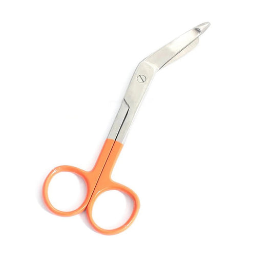 LISTER BANDAGE SCISSORS  5.5” ORANGE RING, AS-144OR