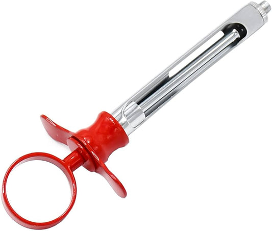 STAINLESS DENTAL SYRINGE 1.8CC RED COLOR , AS-3034