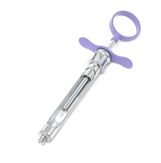 STAINLESS DENTAL SYRINGE 1.8CC PURPLE COLOR  , AS-3035