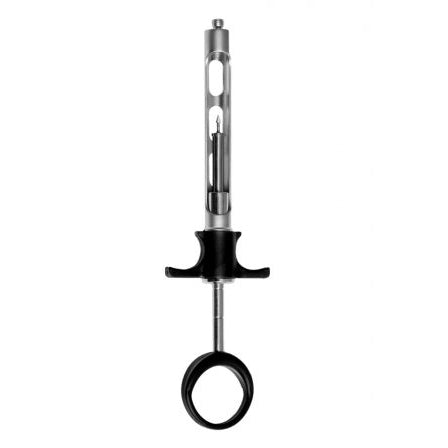 STAINLESS DENTAL SYRINGE 1.8CC PLASTIC RING BLACK, AS-3037