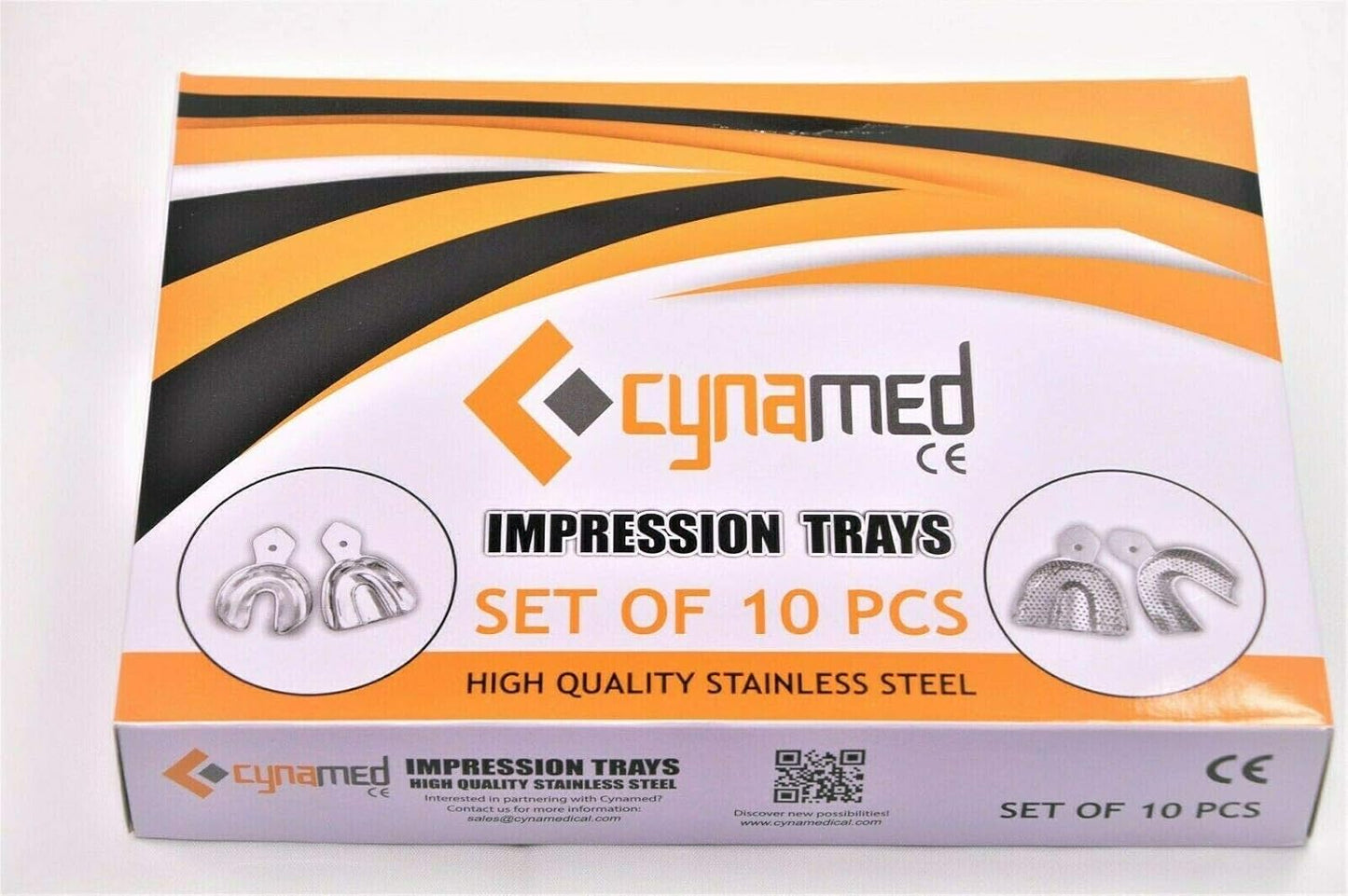 IMPRESSION TRAY PERFORATED SET OF 10, AS-4011