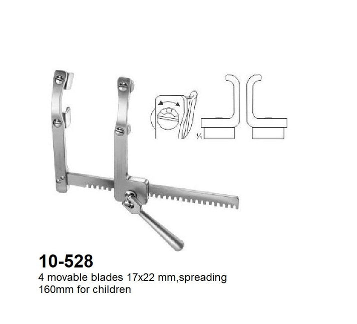 Morse-Favaloro Sternal Retractor, 10-528 – Surgical Design Shop