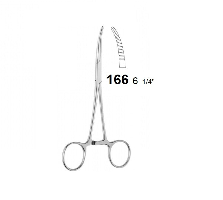 RANKIN KELLY FORCEPS CURVED 166