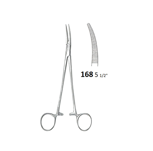 CRILE FORCEPS CURVED 168