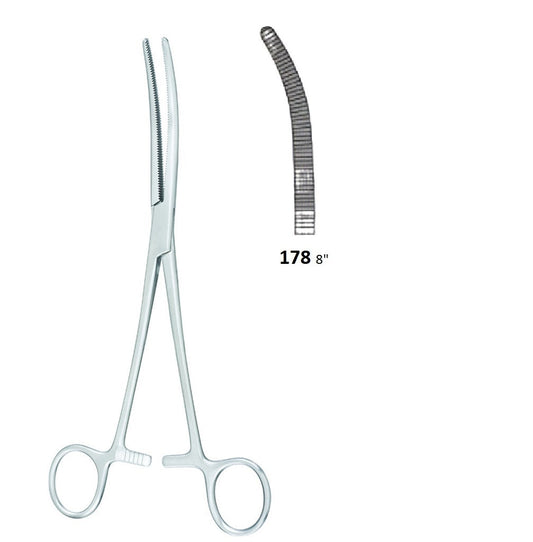 ROCHESTER / PEAN FORCEPS CURVED 178