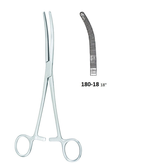 ROCHESTER / PEAN FORCEPS CURVED 180-18