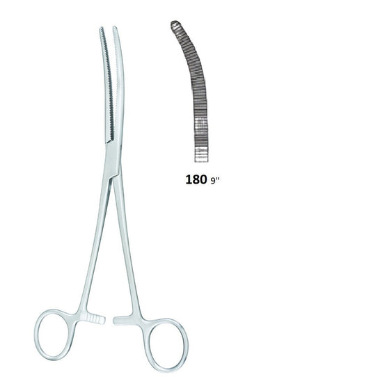 ROCHESTER / PEAN FORCEPS CURVED 180