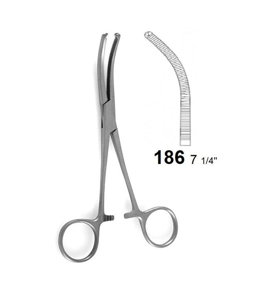 ROCHESTER/OCHSNER FORCEPS CURVED 186