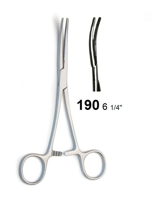 ROCHESTER/CARMALT FORCEPS CURVED 190