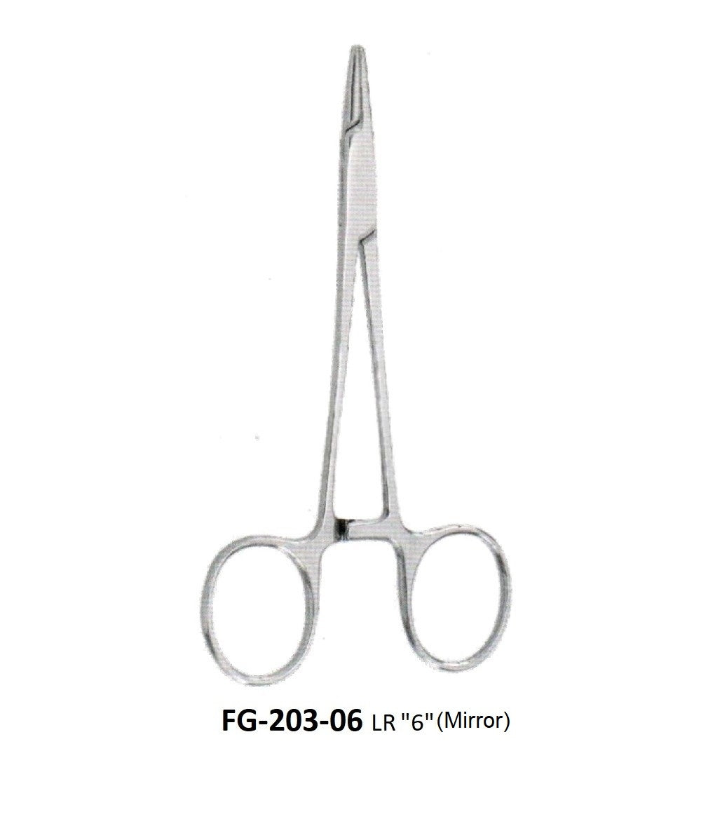 HALSEY NEEDLE HOLDER (Large Rings) FG-203-06 LR (Mirror) – Surgical ...