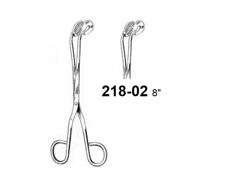 UNIVERSAL STERILIZER FORCEPS CURVED 218-02