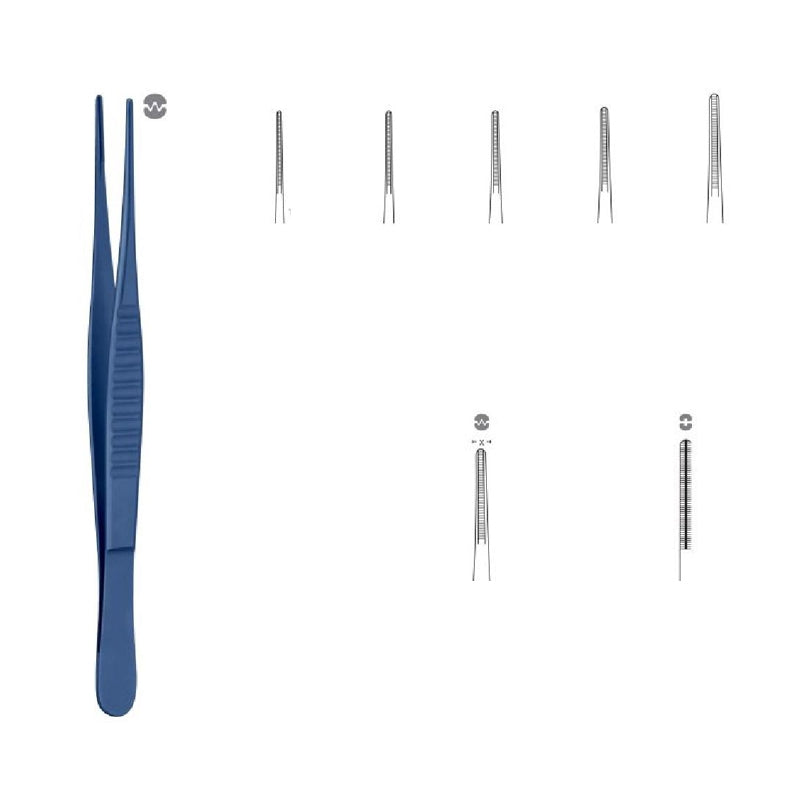 De Bakey atraumatic tissue clamp forceps