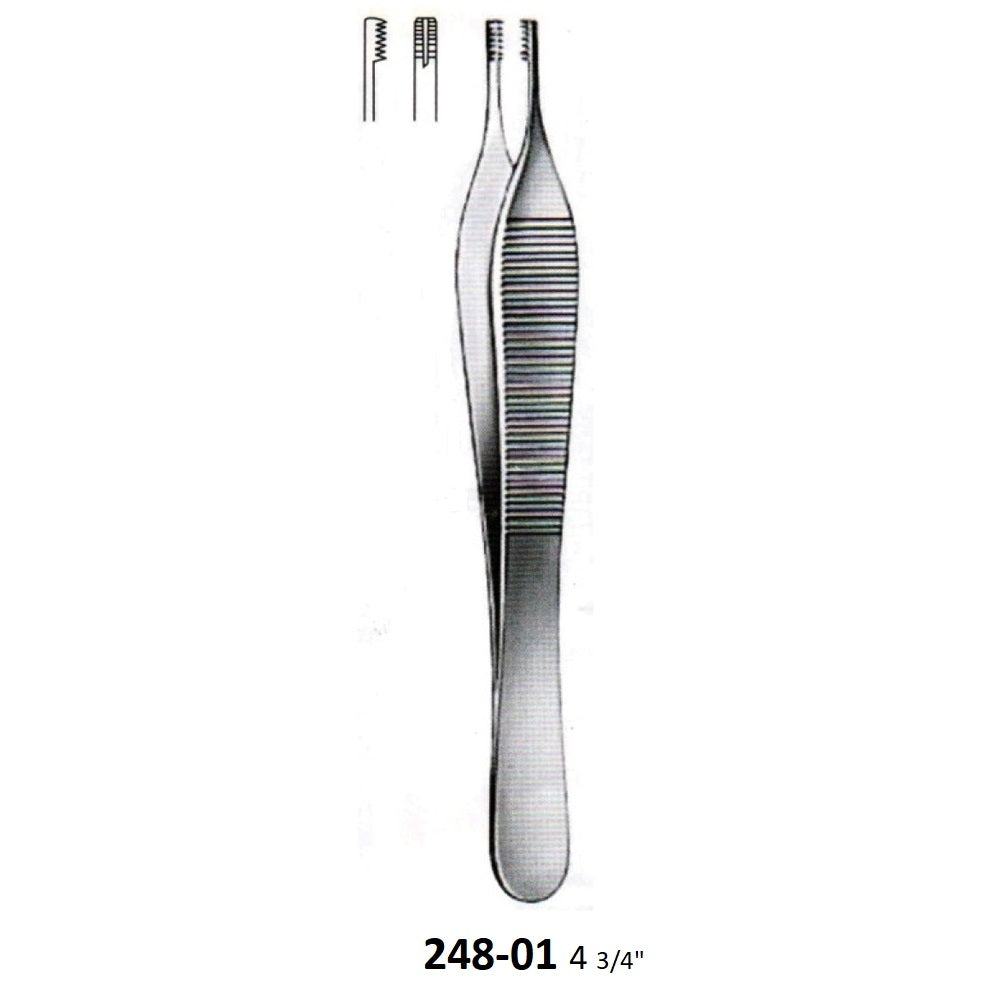 ADSON-BROWN TISSUE FORCEPS,9x9 TEETH