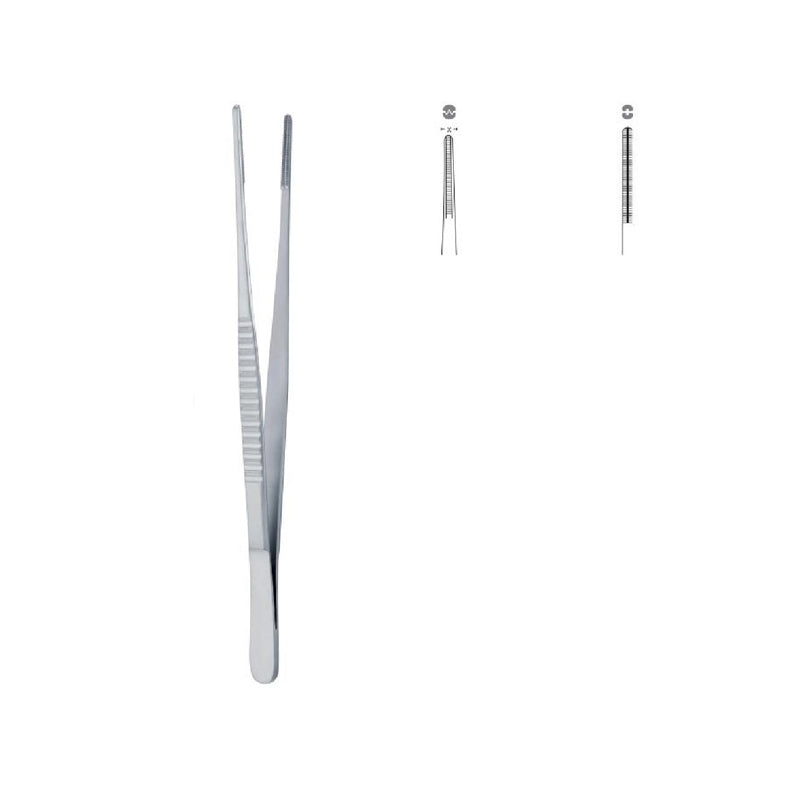 De Bakey atraumatic tissue clamp forceps