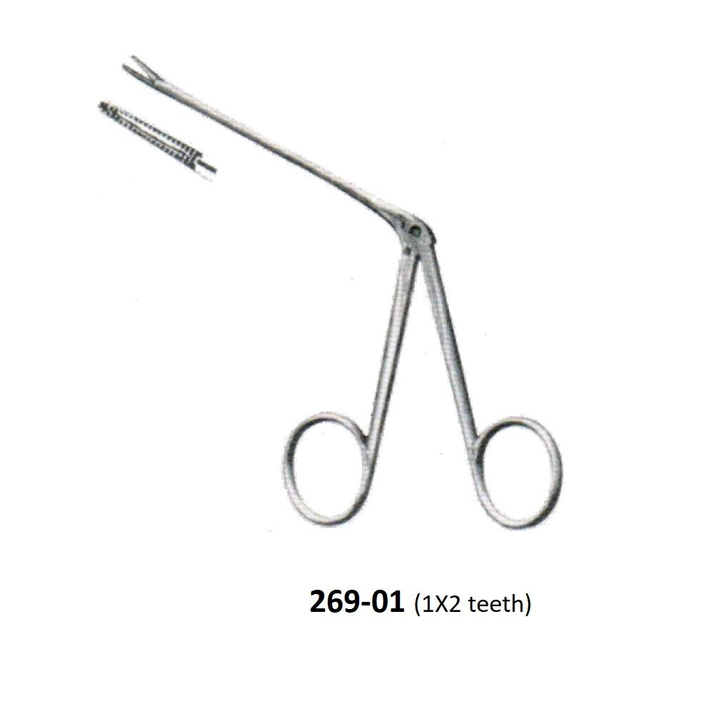 NOYES FORCEPS,ALLIGATOR ACTION, 1x2 TEETH 269-01 – Surgical Design Shop