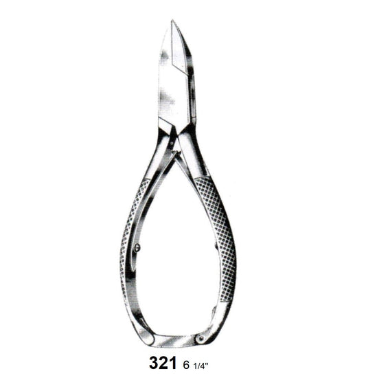 NAIL NIPPER, CONCAVE EDGE WITH LOCK 321