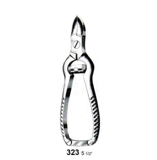 NAIL NIPPER, CONCAVE EDGE WITH BARREL 323