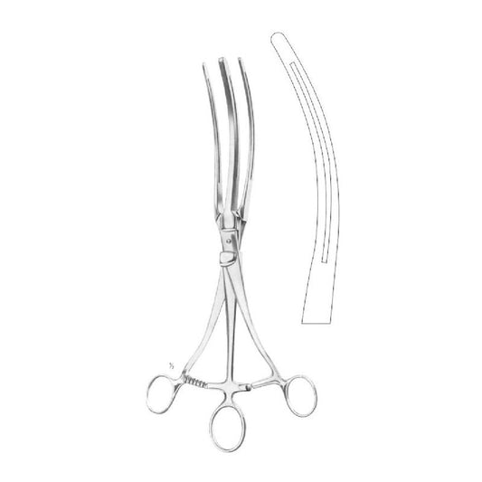 Roosevelt Stomach Intestine Twin Clamp Forceps