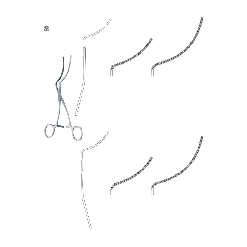 De Bakey-Wylie Hypogastric clamp & atraumatic vascular forceps