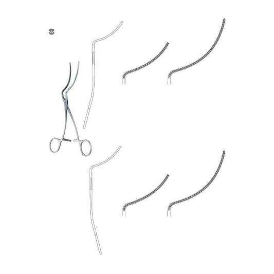 De Bakey-Wylie Hypogastric clamp & atraumatic vascular forceps